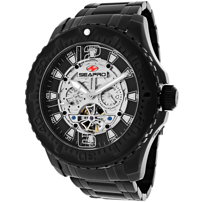 Seapro Men's Tidal PX1 Silver Skeleton Dial Watch - SP3312