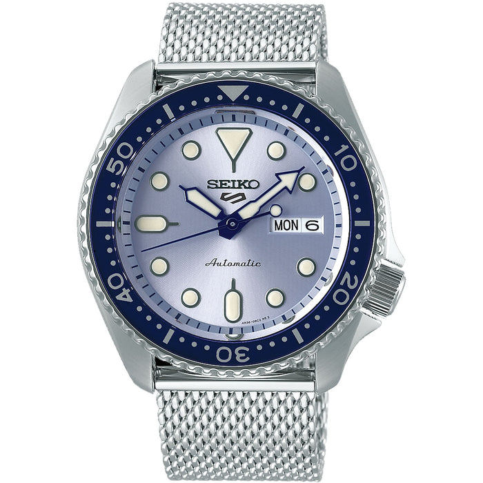 Seiko Men's 5 Sports Silver Dial Watch - SRPE77K1