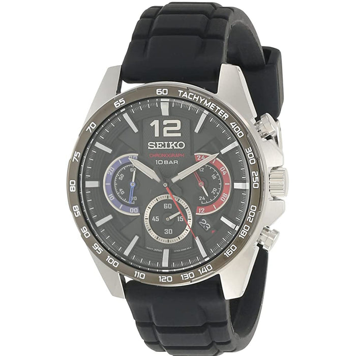 Seiko Men's Classic Black Dial Watch - SSB347P1