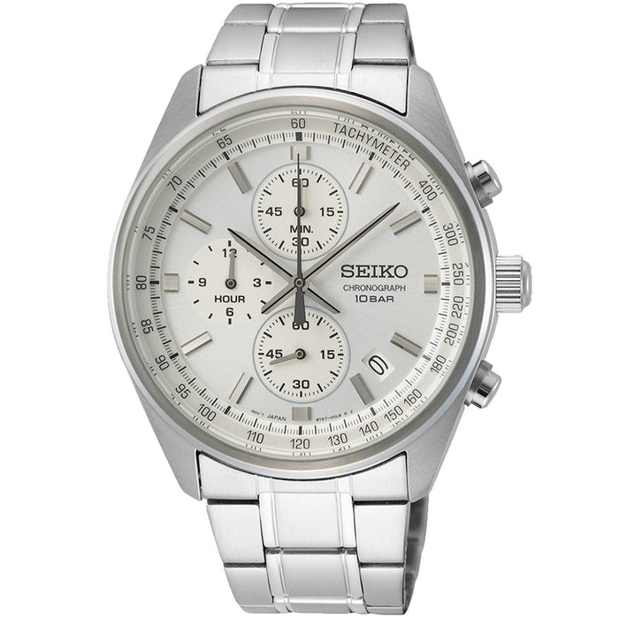 Seiko Men's Classic Silver Dial Watch - SSB375P1