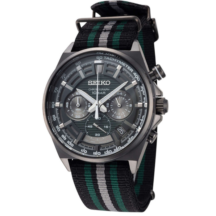 Seiko Men's Classic Green Dial Watch - SSB411P1