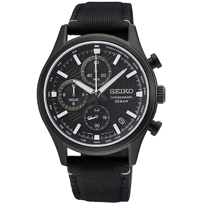 Seiko Men's Classic Black Dial Watch - SSB421P1