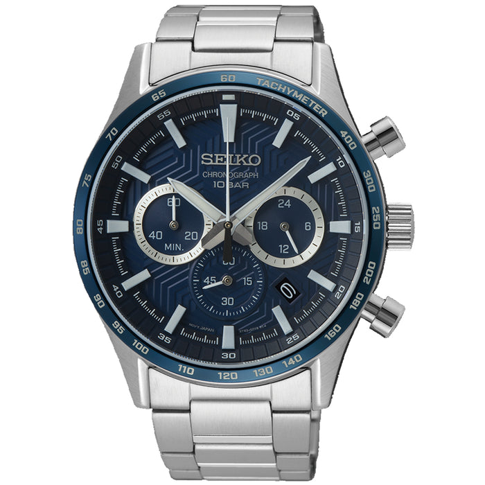 Seiko Men's Essentials Blue Dial Watch - SSB445