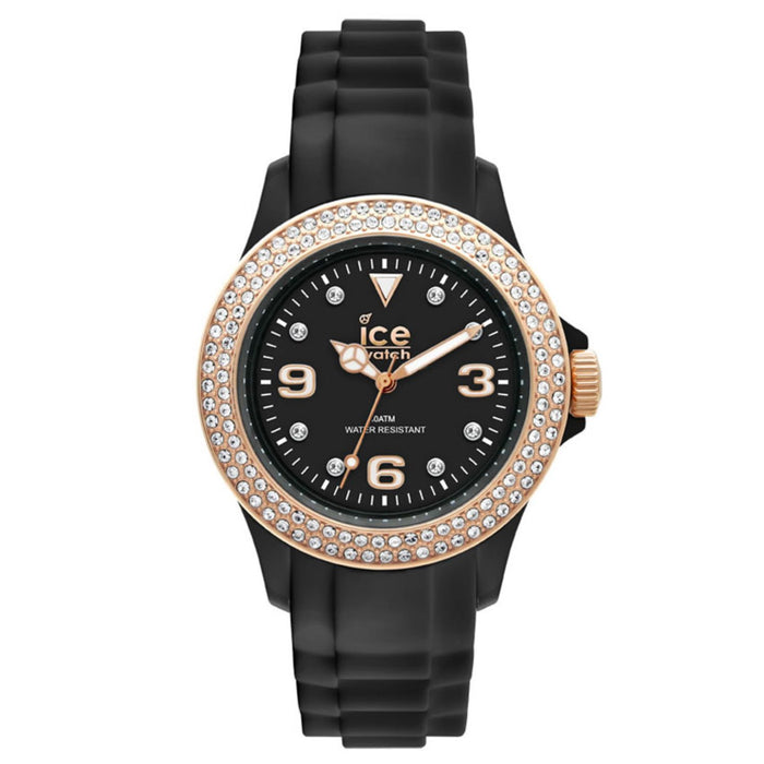 Ice watch Men's Stone sili Black Dial Watch - ST.BK.U.S.09