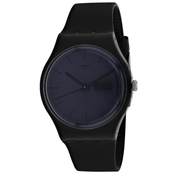 Swatch Men's New Gent Black Dial Watch - SUOB702