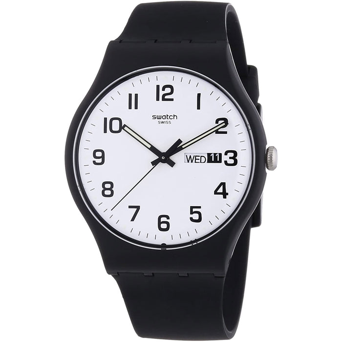 Swatch Men's Twice Again White Dial Watch - SUOB705