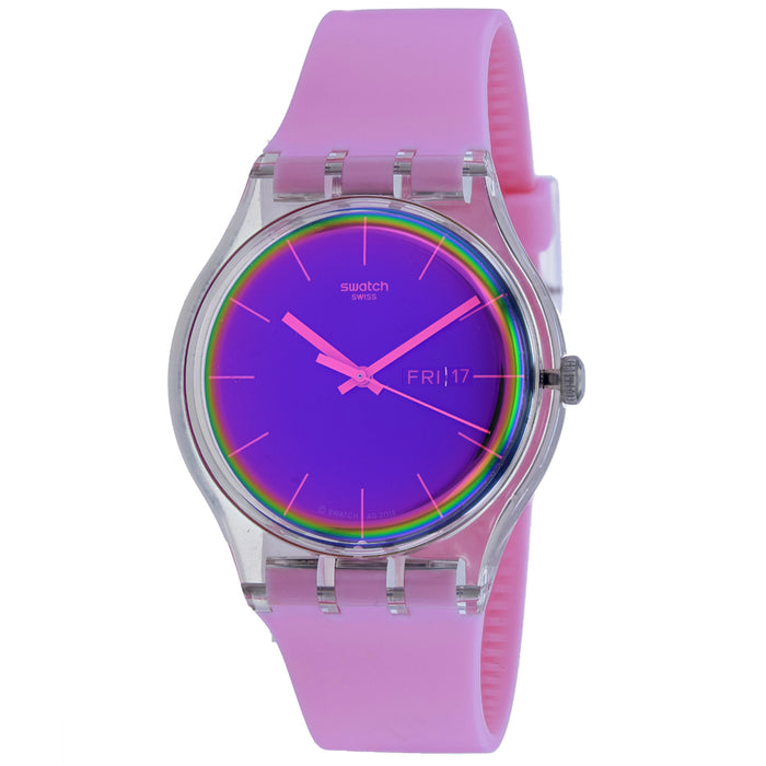 Swatch Women's Polarose Pink dial watch - SUOK710