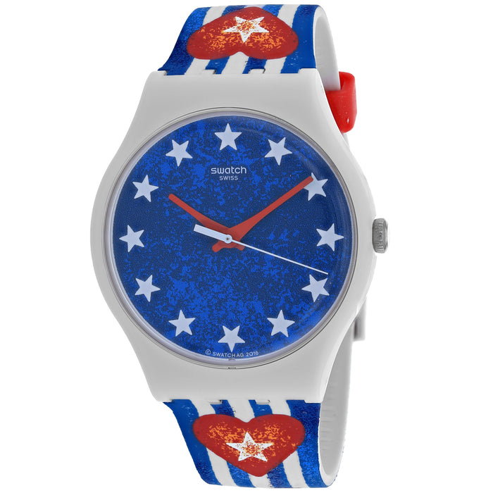 Swatch Men's Anavah Blue Dial Watch - SUOT101