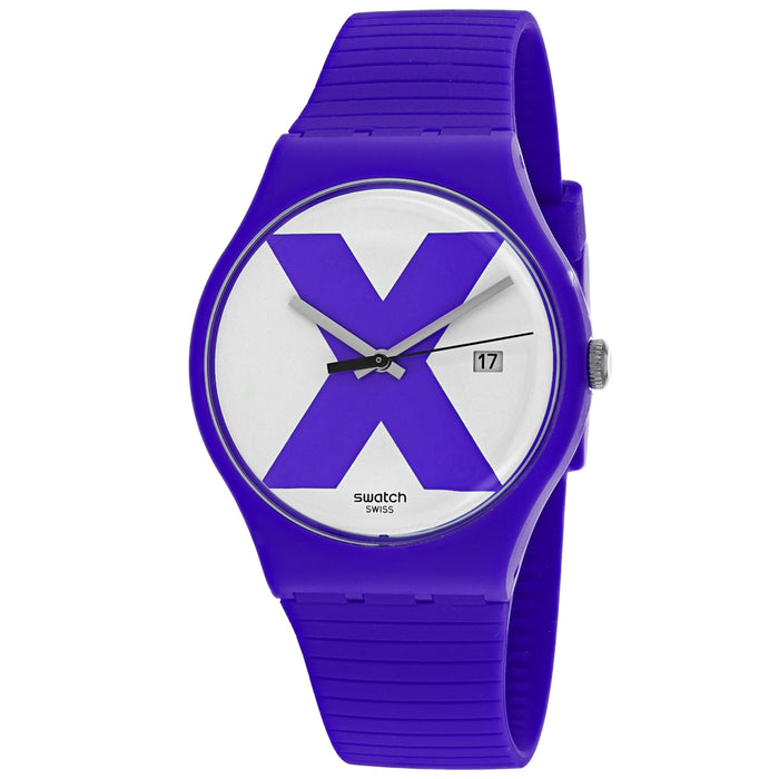 Swatch Men's XX-rated White Dial Watch - SUOV401