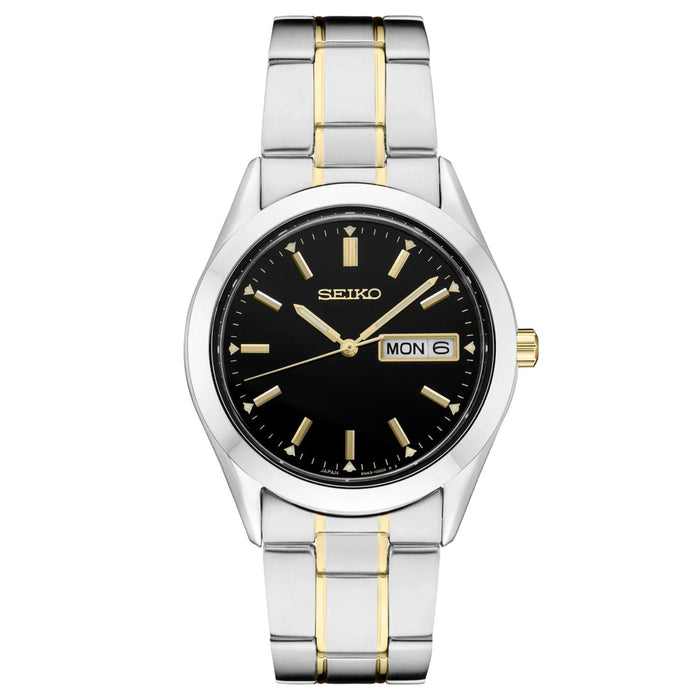 Seiko Men's Essentials Black Dial Watch - SUR363