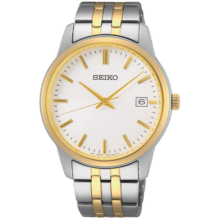 Seiko Men's Essentials White Dial Watch - SUR402