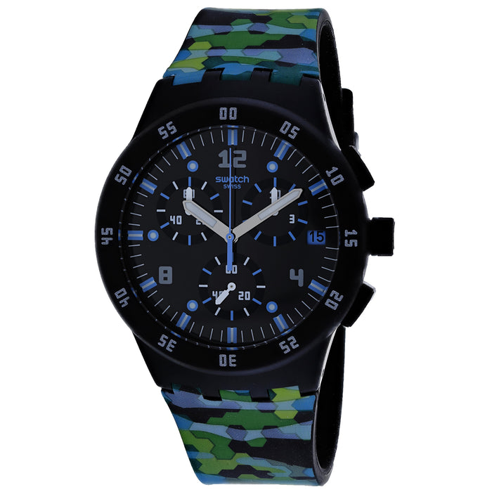 Swatch Men's Jungle Black Dial Watch - SUSB403