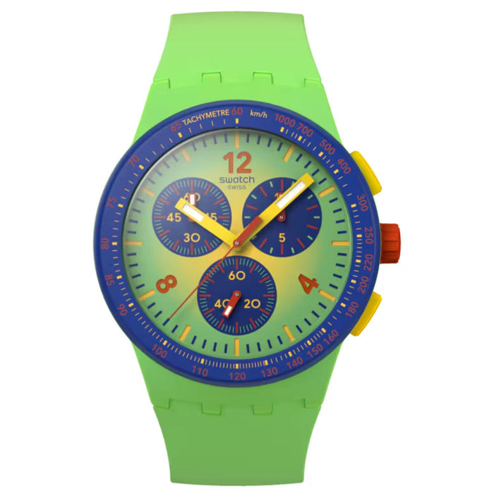 Swatch Men's Essentials Green Dial Watch - SUSG101