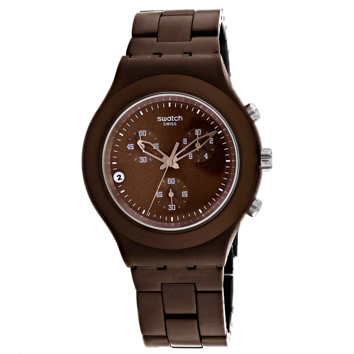 Swatch Men's Full Blooded Stoneheart Brown Dial Watch - SVCC4000AG