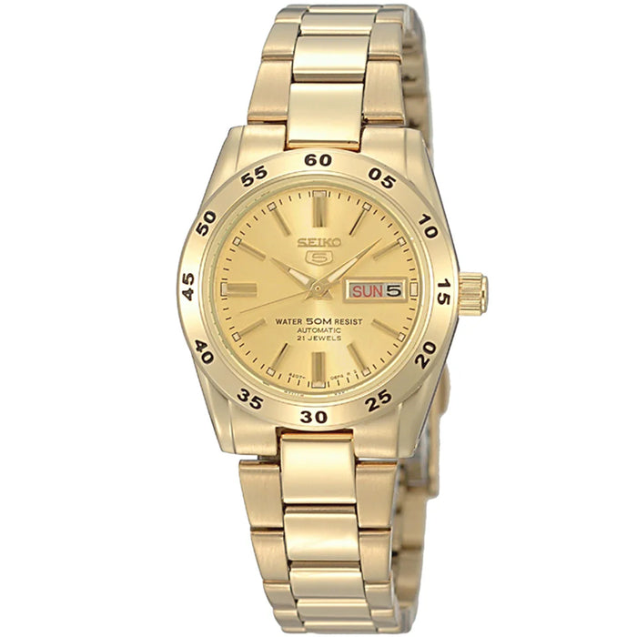 Seiko Women's Series 5 Champagne Dial Watch - SYMG44J1