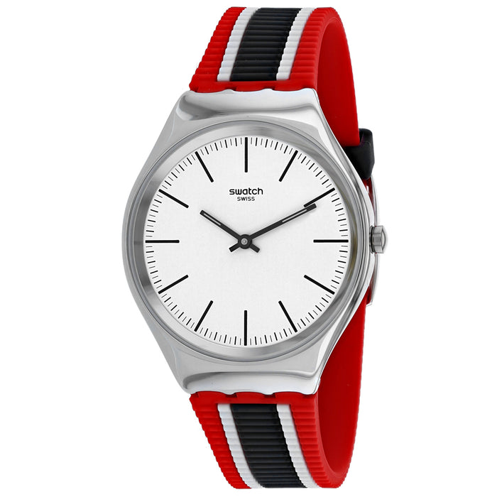 Swatch Men's Skinflag White Dial Watch - SYXS114