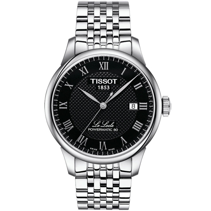 Tissot Men's Le Locle Powermatic 80 Black Dial Watch - T0064071105300