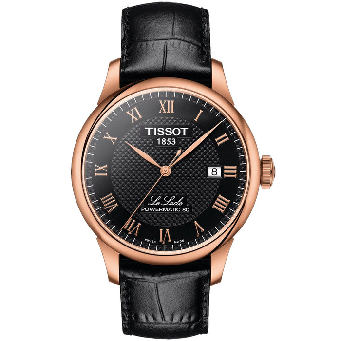 Tissot Men's Le Locle Black Dial Watch - T0064073605300