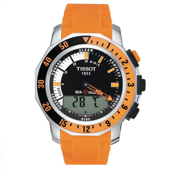 Tissot Men's Sea-Touch Black Dial Watch - T0264201728102