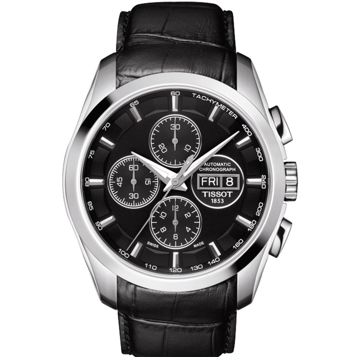 Tissot Men's Couturier Black Dial Watch - T0356141605102