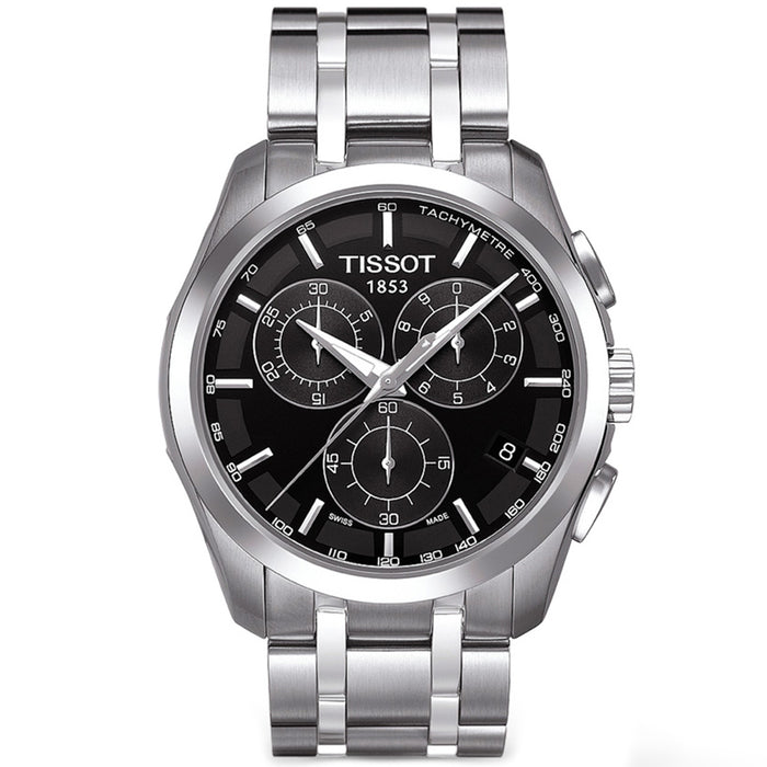 Tissot Men's Couturier Black Dial Watch - T0356171105100