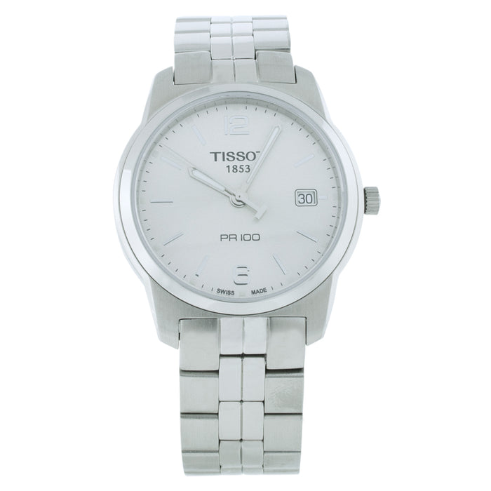 Tissot Men's PR 100 Silver Dial Watch - T0494101103701