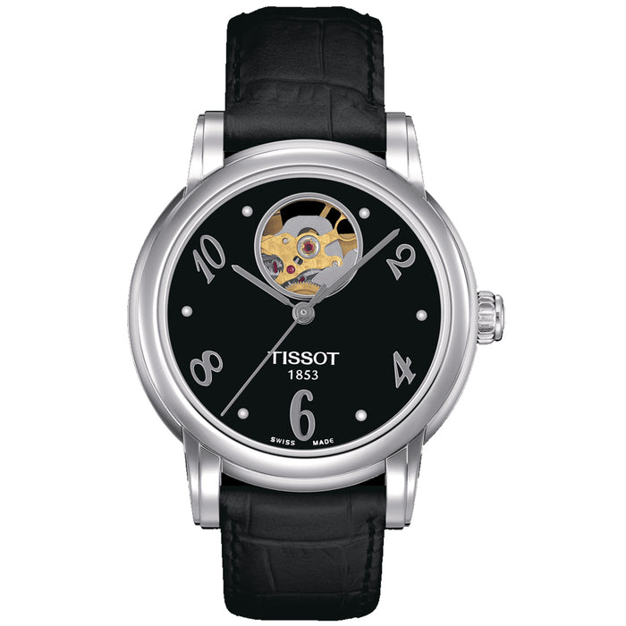 Tissot Women's T-Classic Lady Heart Black Dial Watch - T0502071605700
