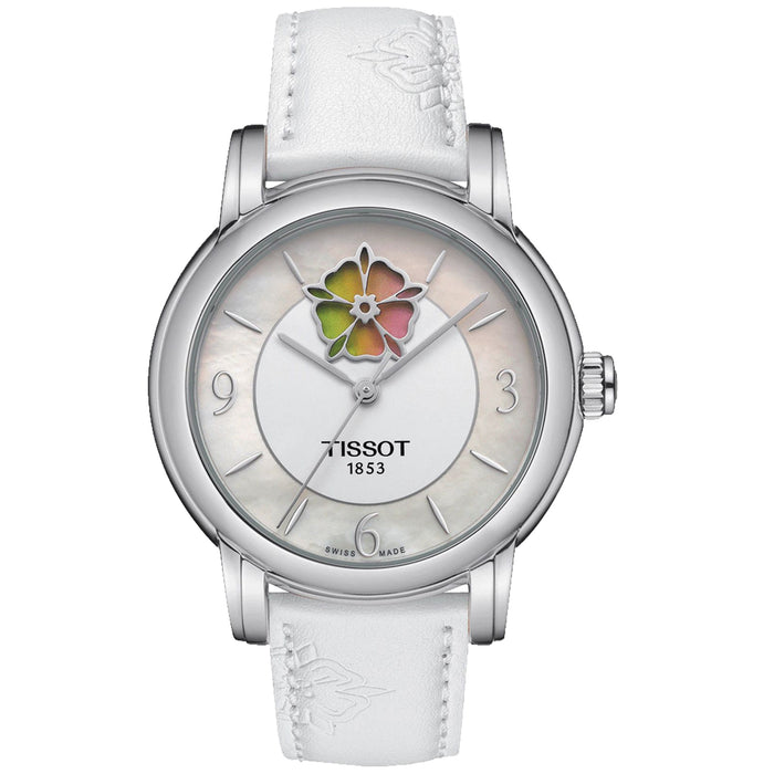 Tissot Women's T-Classic Lady Heart White MOP Dial Watch - T0502071711705