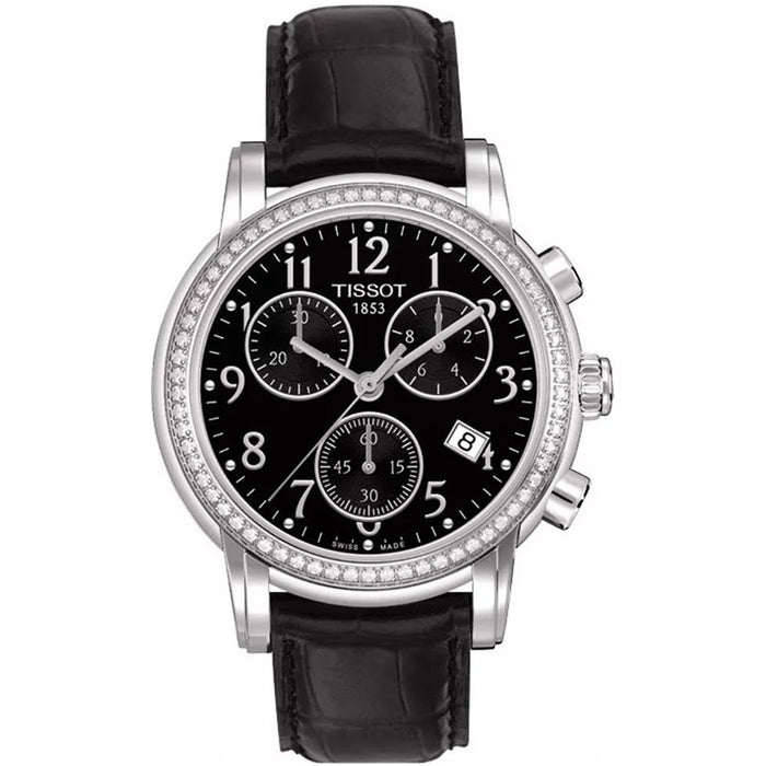 Tissot Women's Dress Sport Chronograph Black Dial Watch - T0502171605200