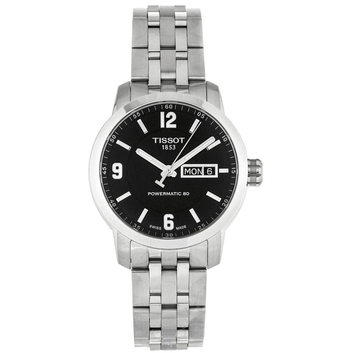Tissot Men's T-Classic Powermatic 80 Black Dial Watch - T0554301105700
