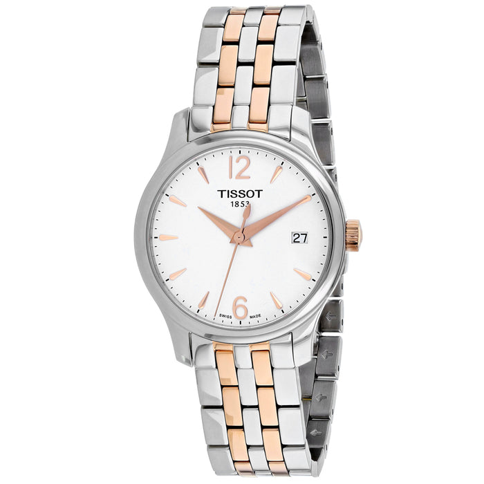 Tissot Women's Tradition White Dial Watch - T0632102203701