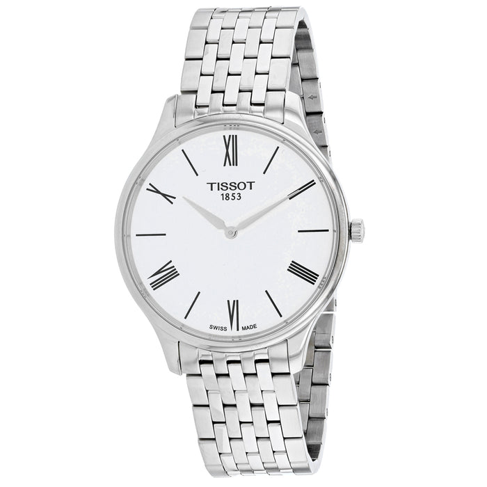 Tissot Men's Tradition Thin White Dial Watch - T0634091101800