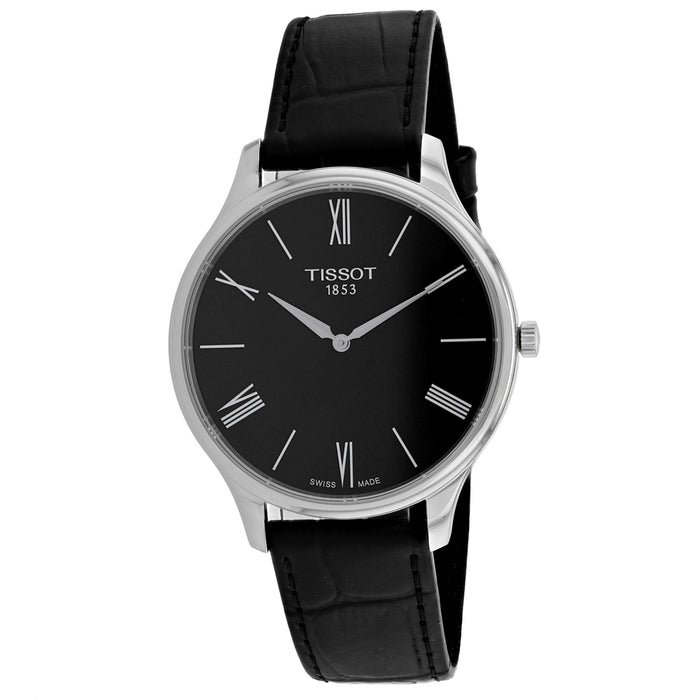 Tissot Men's Tradition Thin Black Dial Watch - T0634091605800