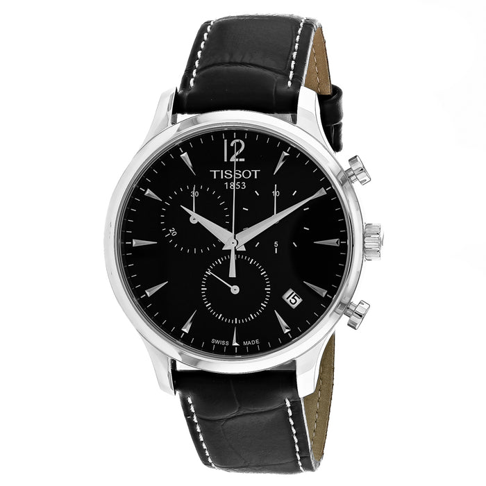 Tissot Men's Tradition Black Dial Watch - T0636171605700
