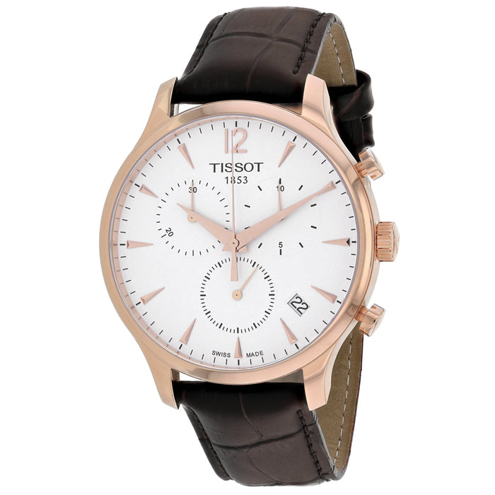 Tissot Men's Tradition Silver Dial Watch - T0636173603700