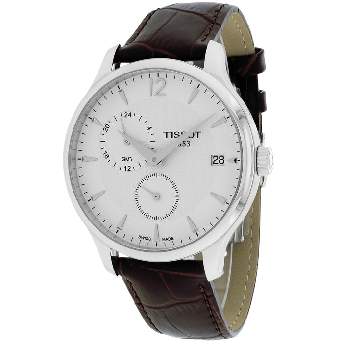 Tissot Men's Tradition GMT White Dial Watch - T0636391603700