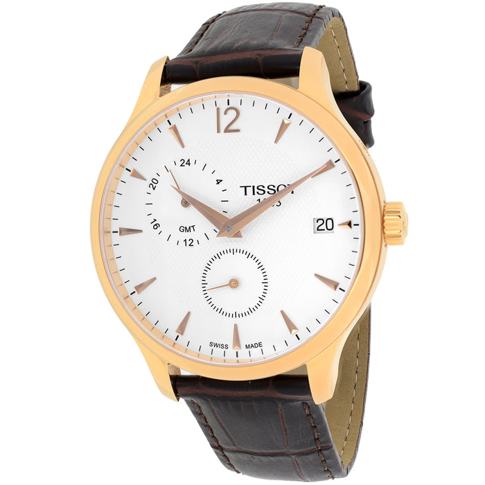 Tissot Men's Tradition White Dial Watch - T0636393603700