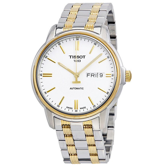 Tissot Men's Automatic III White Dial Watch - T0654302203100