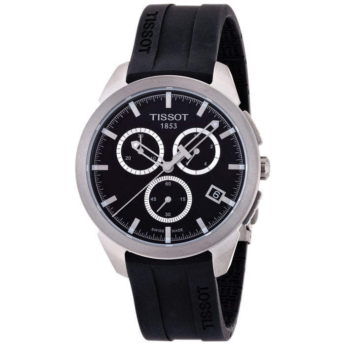 Tissot Men's Titanium Black Dial Watch - T0694174705100