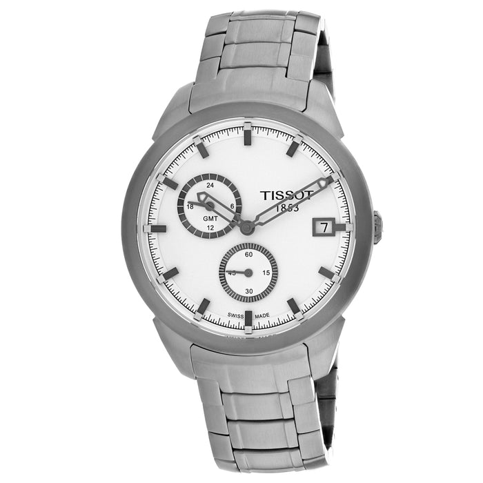 Tissot Men's Titanium White Dial Watch - T0694394403100