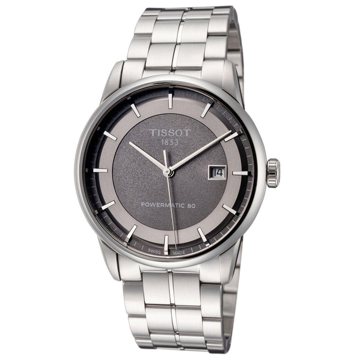 Tissot Men's Luxury Powermatic 80 Grey Dial Watch - T0864071106100