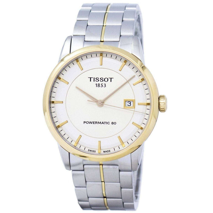Tissot Men's Powermatic 80 Ivory Dial Watch - T0864072226100