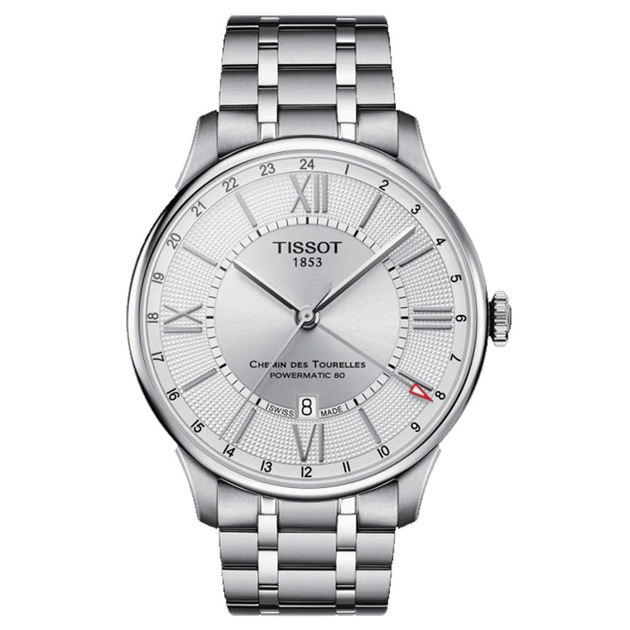 Tissot Men's Chemin des Tourelles silver Dial Watch - T0994291103800