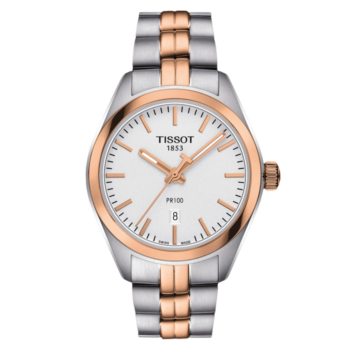 Tissot Women's PR100 White Dial Watch - T1012102203101