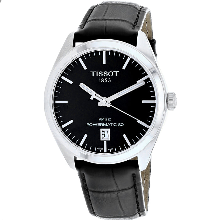 Tissot Men's Powermatic Black Dial Watch - T1014071605100