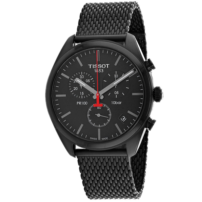 Tissot Men's PR 100 Black Dial Watch - T1014173305100