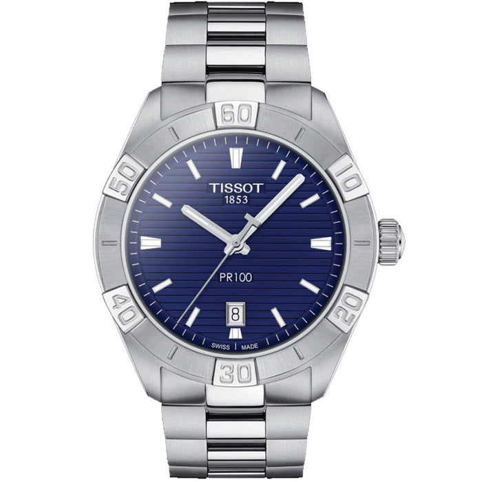Tissot Men's PR 100 Blue Dial Watch