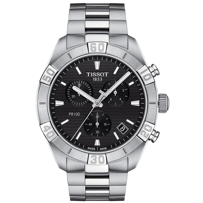 Tissot Men's PR 100 Black Dial Watch - T1016171105100