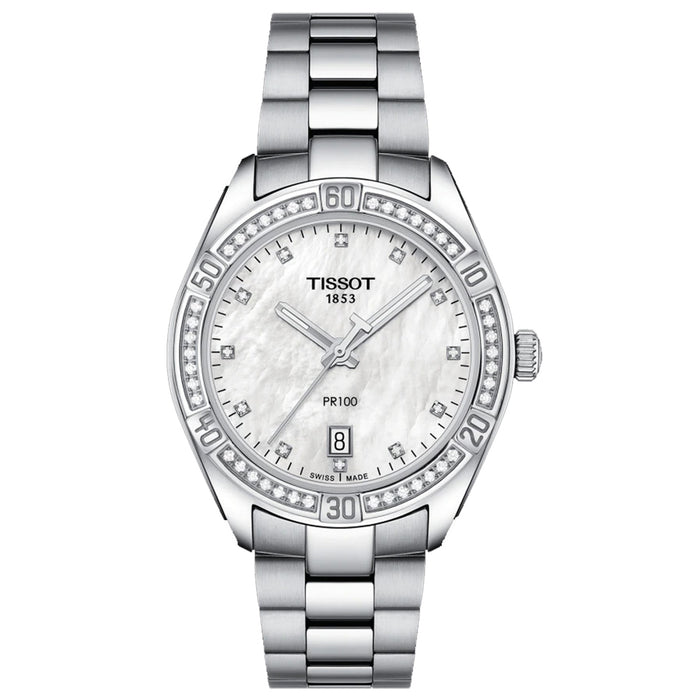 Tissot Women's Sport Chic Mother of Pearl Dial Watch - T1019106111600