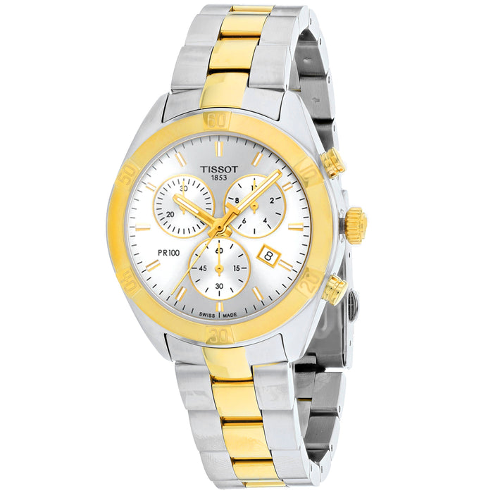 Tissot Women's PR 100 White Dial Watch - T1019172203100